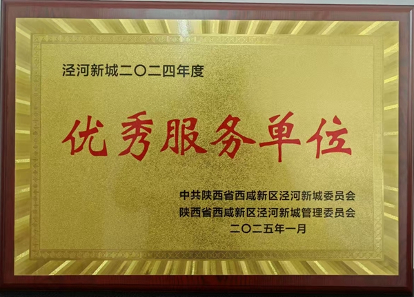陜西地礦區(qū)研院有限公司榮獲涇河新城“優(yōu)秀服務(wù)單位”稱號